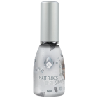 Matte Flakes Top Gel Zilver 15 ML
